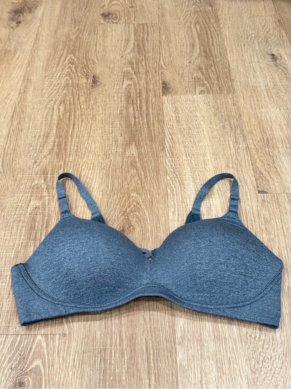 Torrid 42D Wire-Free T-Shirt Bra Blue Heather Lightly Lined Everyday Comfort